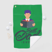 Green Golf Handtuch mit Best Vater Ever (Insitu)