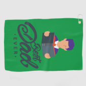 Green Golf Handtuch mit Best Vater Ever (Horizontal)