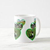 Green Golf Hearts Design, Kaffeetasse (VorderseiteRechts)
