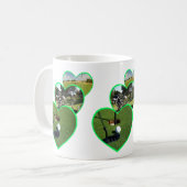 Green Golf Hearts Design, Kaffeetasse (Vorderseite Links)