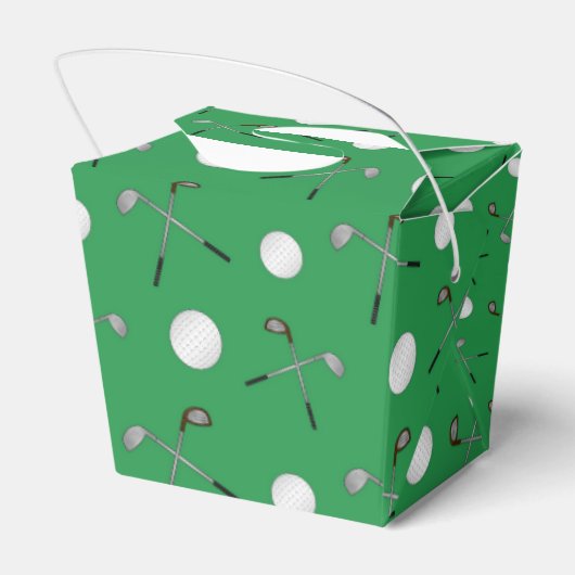Green Golf Muster Geschenkschachtel (Rückseite)