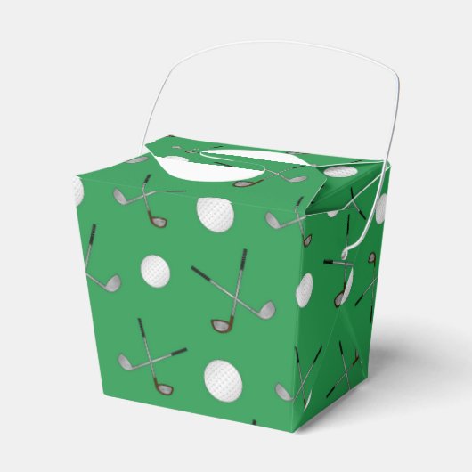 Green Golf Muster Geschenkschachtel (Vorderseite)
