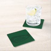 Green Golf Paper Coaster Rechteckiger Pappuntersetzer (Vor Ort)