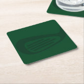 Green Golf Paper Coaster Rechteckiger Pappuntersetzer (angewinkelt)