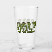 Green Golf Picture Logo, Glas (Rückseite)