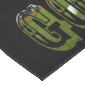 Green Golf Picture Logo mit Balls, Tischdecke (Schrägansicht)