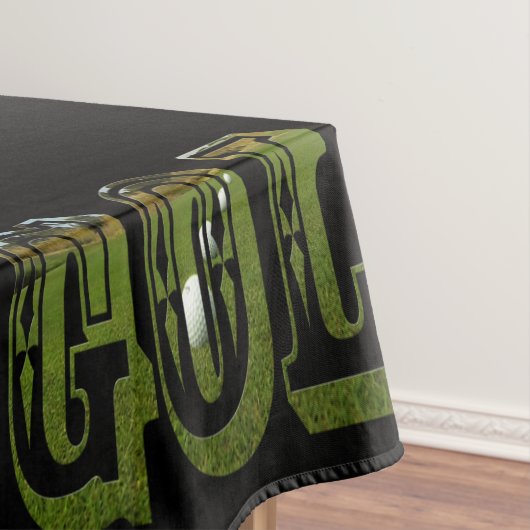 Green Golf Picture Logo mit Balls, Tischdecke (Beispiel)