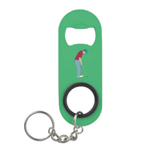 Green Golf Putting Thema Mini Flaschenöffner