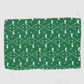 Green Golf Stick Golfhandtuch (Horizontal)