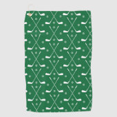 Green Golf Stick Golfhandtuch (Vorderseite)