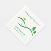 Green Golf Theme Retirement Party Napkins Serviette (Ecke)
