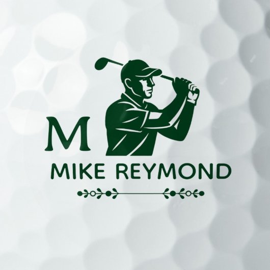 Green Golfer Golfball