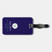 Green Golfer mit Golf Club Gepäckanhänger (Rückseite horizontal)