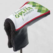 Green golfer Raute personalisiert Golf Headcover (3/4 Vorderseite)