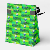 Green Golfing Tiled Gefälligkeitsboxen Geschenkschachtel (Rückseite)