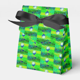 Green Golfing Tiled Gefälligkeitsboxen Geschenkschachtel
