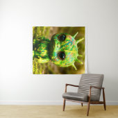 Green Goo Monster - Creepy Niedlich Canvas Print Wandteppich (Beispiel (Horizontal))