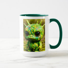 Green Goo Monster - Creepy Niedlich Print Tasse