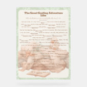 Green Goose Libs Baby Shower Group game Acrylschild (Vorderseite)