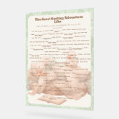 Green Goose Libs Baby Shower Group game Acrylschild (Winkel)