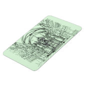 Green Gothic NYC-Synagoge Magnet (Linke Seite)