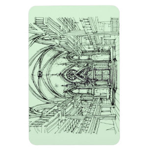 Green Gothic NYC-Synagoge Magnet