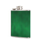 Green Gothic Ombre Hintergrundkunst Flachmann (Links)