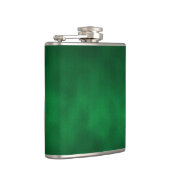 Green Gothic Ombre Hintergrundkunst Flachmann (Rechts)