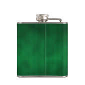 Green Gothic Ombre Hintergrundkunst Flachmann (Rückseite)