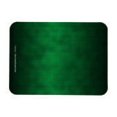 Green Gothic Ombre Hintergrundkunst Magnet (Horizontal)