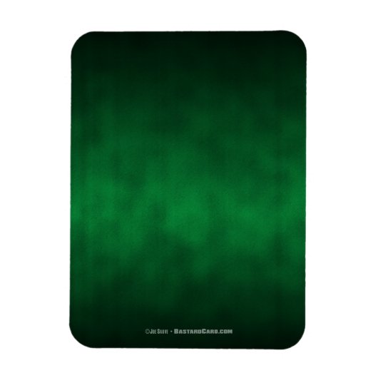 Green Gothic Ombre Hintergrundkunst Magnet (Vertikal)