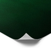 Green Gothic Ombre Hintergrundkunst Poster (Ecke)