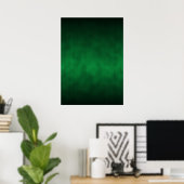 Green Gothic Ombre Hintergrundkunst Poster (Heimbüro)