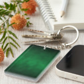 Green Gothic Ombre Hintergrundkunst Schlüsselanhänger (Vorderseite rechts)