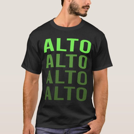 Green Gradient Alto T-Shirt (Vorderseite)