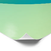 Green Gradient Circle Vignette Abstract Design Poster (Ecke)