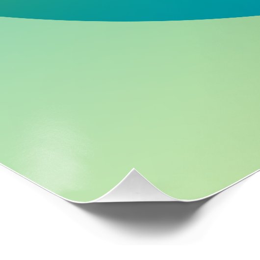 Green Gradient Circle Vignette Abstract Design Poster (Ecke)
