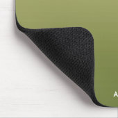 Green Gradient Ombre Personalisiert Mousepad (Ecke)