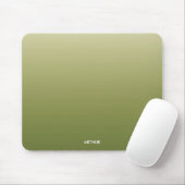 Green Gradient Ombre Personalisiert Mousepad (Mit Mouse)