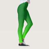 Green Gradient Ombre Vivid Modern Simple Leggings (Rechts)