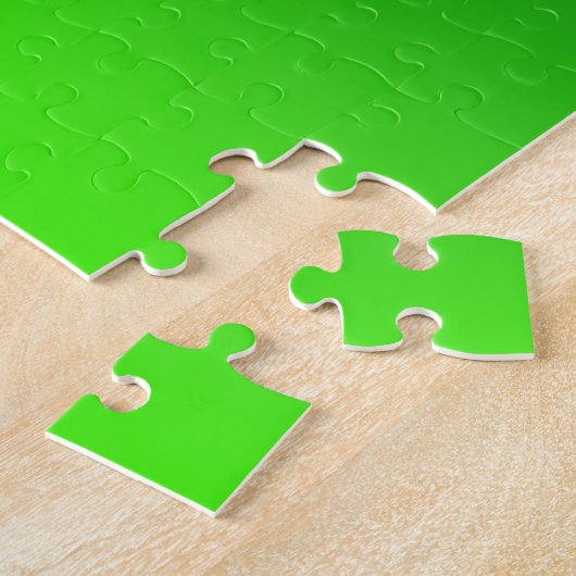 Green Gradient Ombre Vivid Modern Simple Puzzle (Seite)