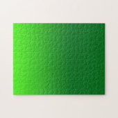 Green Gradient Ombre Vivid Modern Simple Puzzle (Horizontal)