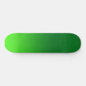 Green Gradient Ombre Vivid Modern Simple Skateboard (Horizontal)