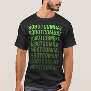 Green Gradient Robot Combat Roboter T-Shirt