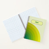 Green Gradient Spiral Notebook für Arbeit Notizblock (Innenseite)
