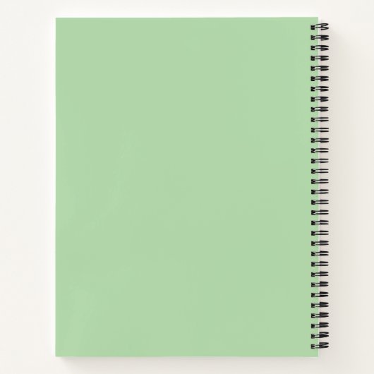 Green Gradient Spiral Notebook für Arbeit Notizblock (Rückseite)
