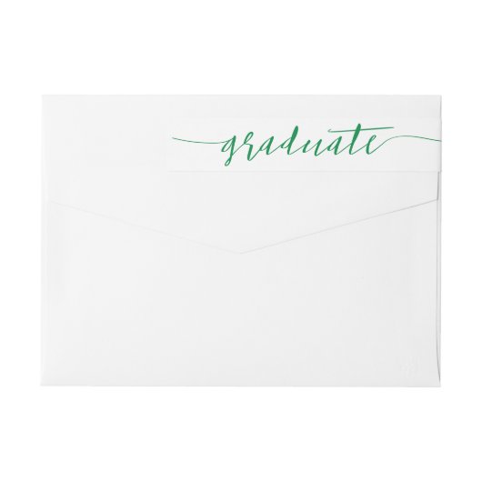 Green Graduate Script Modern (Rückseite)