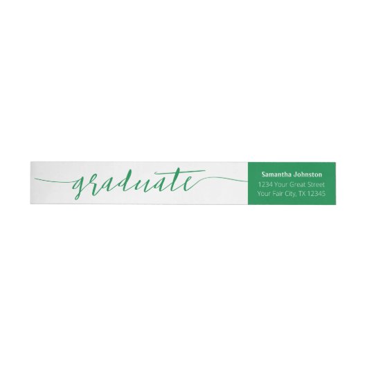 Green Graduate Script Modern (Person)