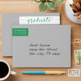 Green Graduate Script Modern