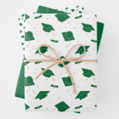 Green Graduation Cap Toss Geschenkpapier Set (Beispiel)